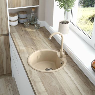 DEANTE Мойка врезная для кухни Fiesta Solis ZRS 7803 песочный гранит